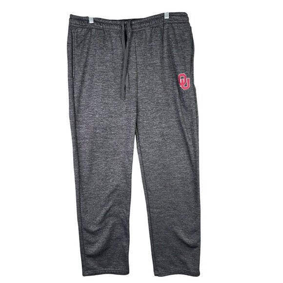 Mens Campus Heritage Gray Oklahoma University Sweatpants Drawstring Polyester XL - Picture 1 of 10